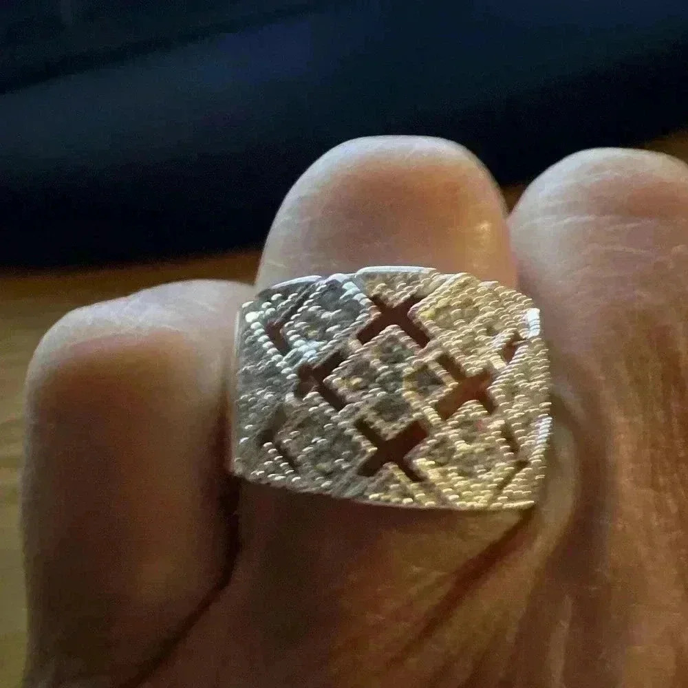 Charter Club Silver Plated Ring Size 10 New in Box - Picture 4 of 8